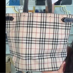 Plaid Burberry blue label Tote Bag💥☝️
